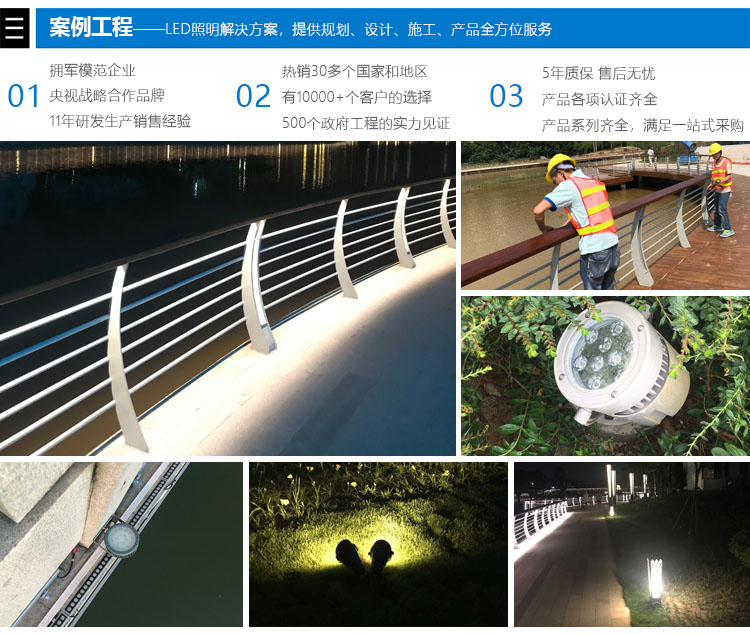 大功率LED埋地灯安装