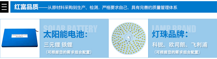 太阳能路灯材料