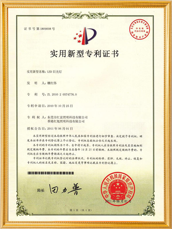 1010日光灯专利